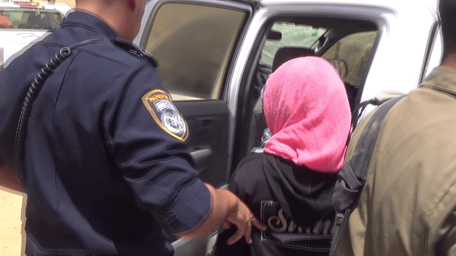 2014-05-28 Four Palestinian 12-14 years old girls detained by the Israeli Police