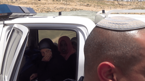 Four Palestinian 12-14 years old girls detained by the Israeli Police