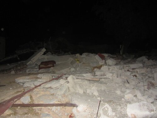 Houses demolished in Khallet Forem (pictures b B'Tselem)