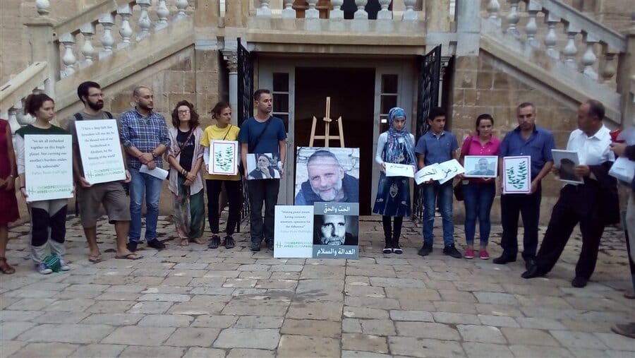 2017-07-29 Veglia per la liberazione di padre dall'Oglio - Beirut