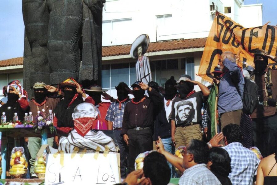 2000 Marcia zapatista - Città del Messico Messico