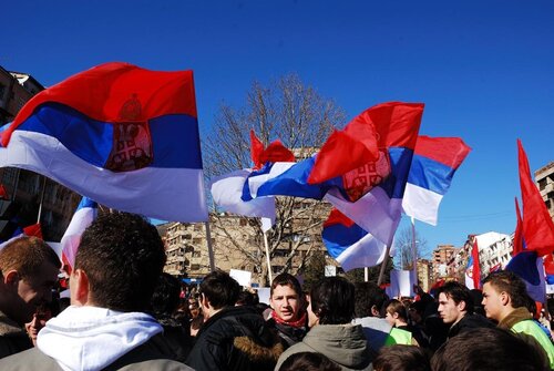 Manifestaz Mitrovica nord 19.02